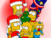 Симпсоны у новогодней ёлки