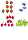 Фрукты и ягоды без цифр