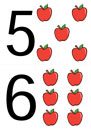 Цифры с яблоками