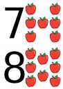 Цифры с яблоками