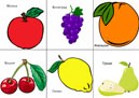 Карточки с фруктами