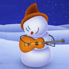 Снеговик с гитарой