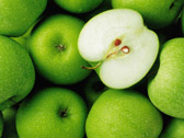 Фон из зелёных яблок
