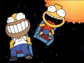 Гомер и Барт в космосе